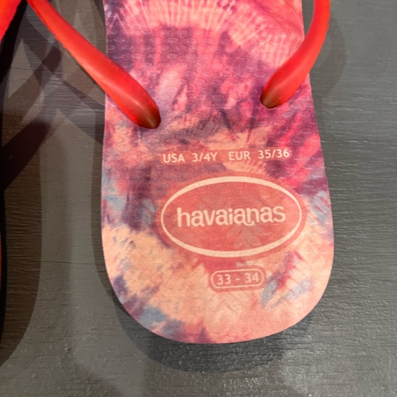 Havana flip flops! Size 3/4y - Picture 3 of 4